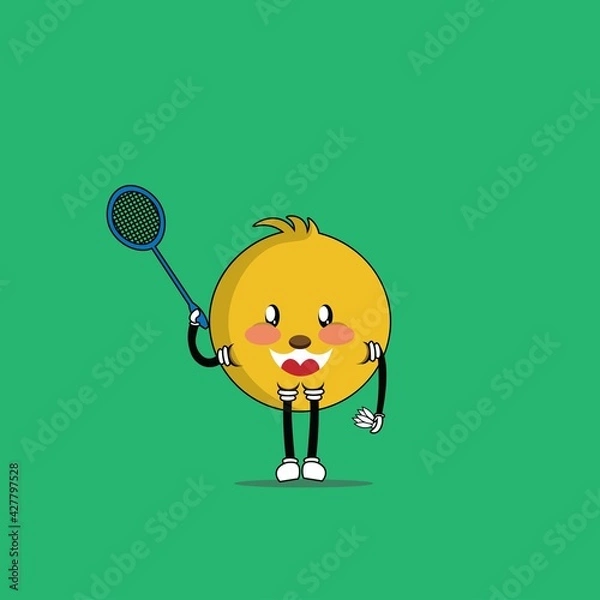 Obraz cute chicks cartoon mascot vector