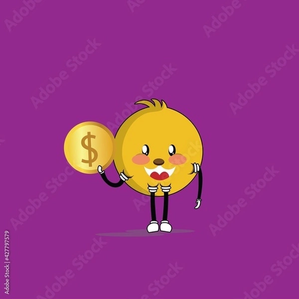 Obraz cute chicks cartoon mascot vector