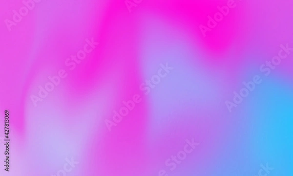 Fototapeta Abstract gradient blue purple and pink soft cloud background in colorful.