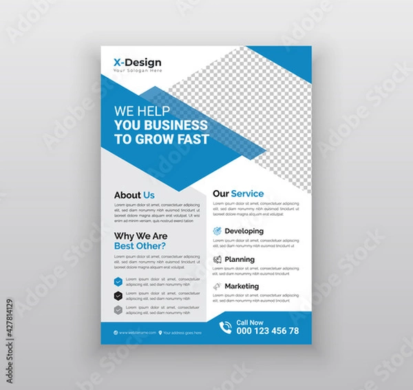 Obraz Creative corporate business flyer template