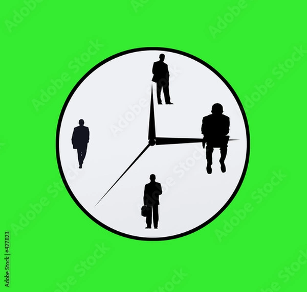 Fototapeta business clock