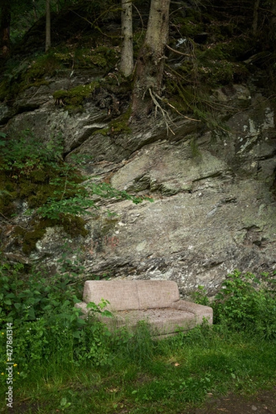 Obraz Sofa in forest || Wanderlust