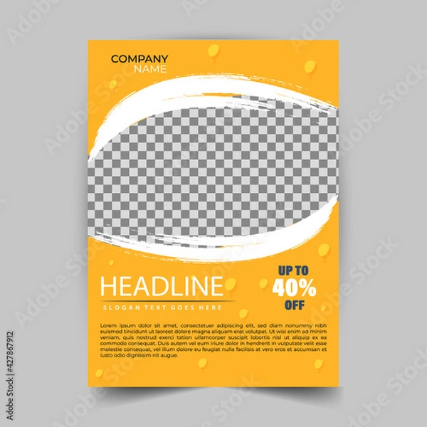 Obraz Tourism Poster Design Template In This Year