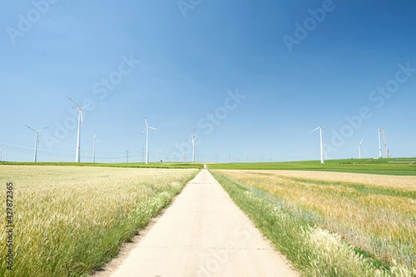 Fototapeta Windräder || Armsheim - Rheinhessen