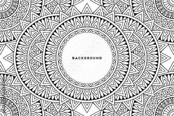 Fototapeta Vector islamic background with mandala