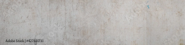 Fototapeta Large background image Is a panoramic image of dirty white wall Modern concrete wall decoration...