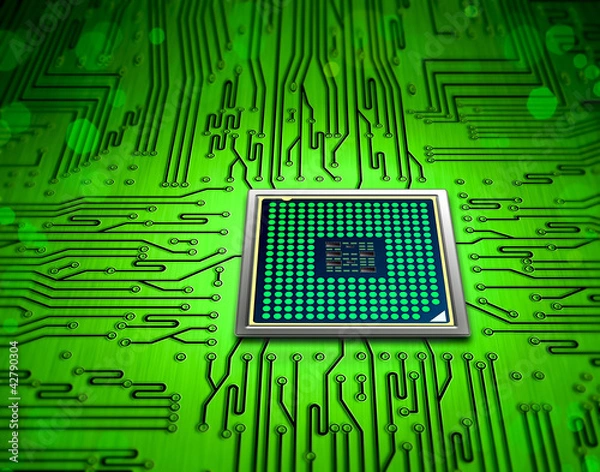Fototapeta microchip