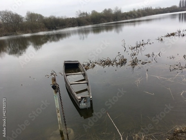Obraz boat on the river