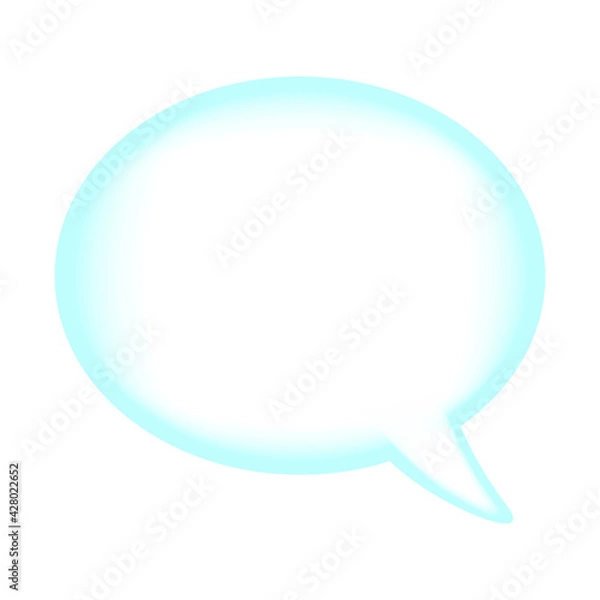 Obraz Speech Left Sign Emoji Icon Illustration. Bubble Communication Vector Symbol Emoticon Design Symbol Vector.