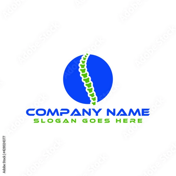 Fototapeta Physical Therapy Logo with Circle Vector