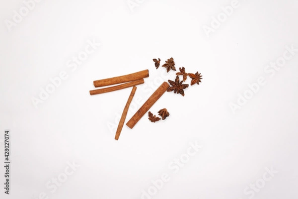 Obraz Vegetables and Fruits on white background