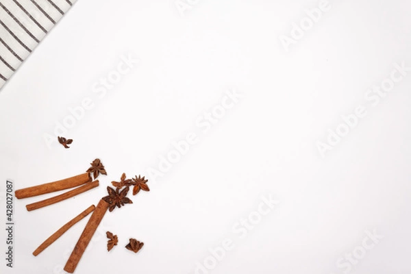 Obraz Vegetables and Fruits on white background
