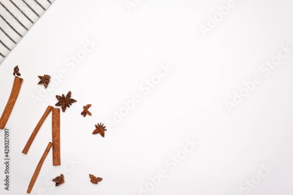Obraz Vegetables and Fruits on white background