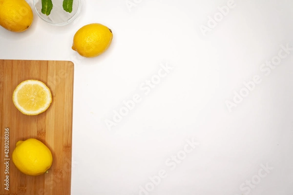 Obraz Vegetables and Fruits on white background
