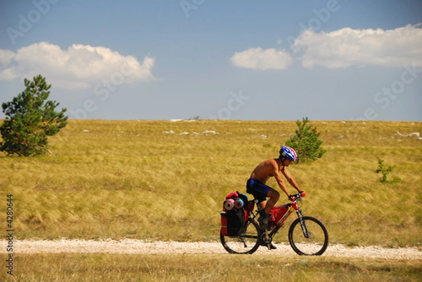 Obraz Man on bicycle