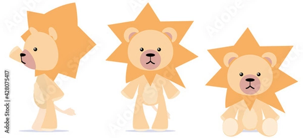 Fototapeta toy plush lion