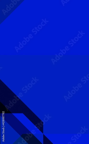 Fototapeta Layers of colorful and vibrant geometrical shapes. Digital illustration of a tech layout. Futuristic design template.