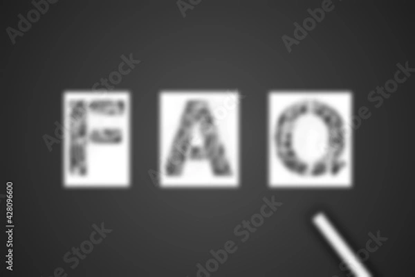 Obraz Faq logo illustration 