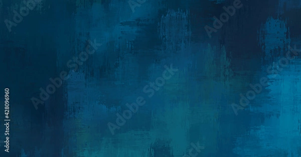 Fototapeta Background with crossed wild brush strokes. Colorful and vibrant illustration. Painted art. Creative abstract painting.