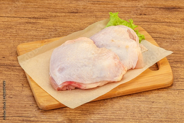 Obraz Raw chicken hip for cooking