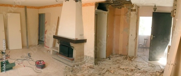 Fototapeta demolition interieure