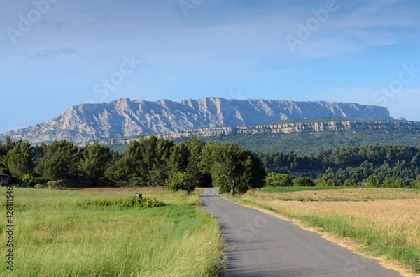 Obraz La montagne Sainte Victoire près d’Aix-en-Provence en France  