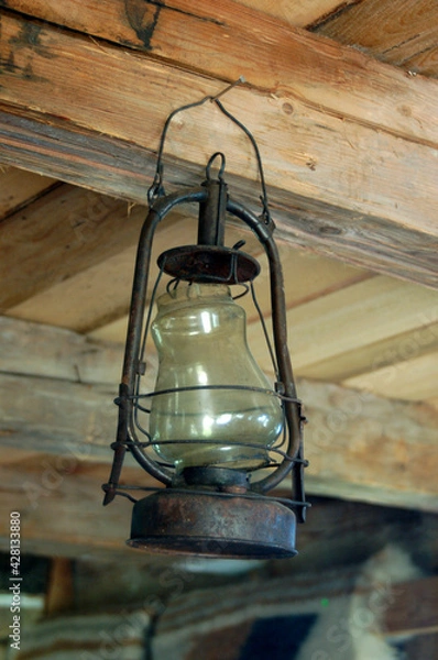Obraz old kerosene lamp