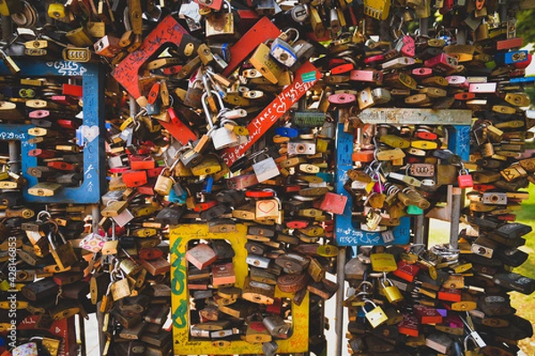 Obraz background with padlocks