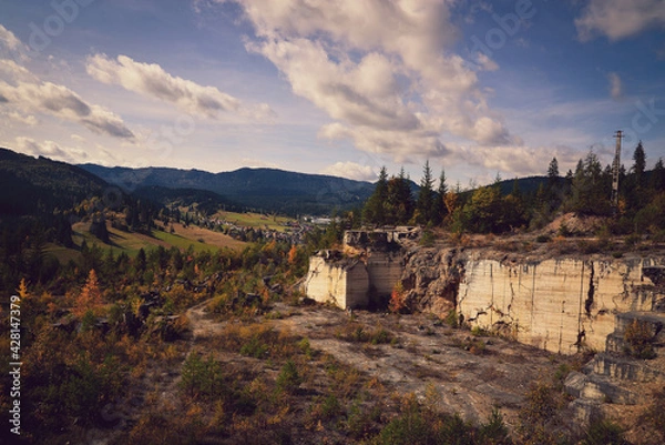 Obraz Old stone pit in Borsec