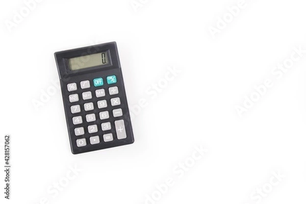 Fototapeta calculator isolated on white
