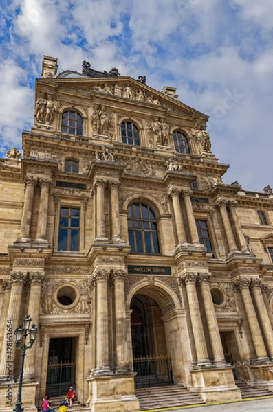 Fototapeta Pavilion Denon, Paris, Ile De France, France