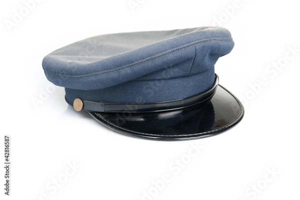 Fototapeta Blue uniform hat isolated