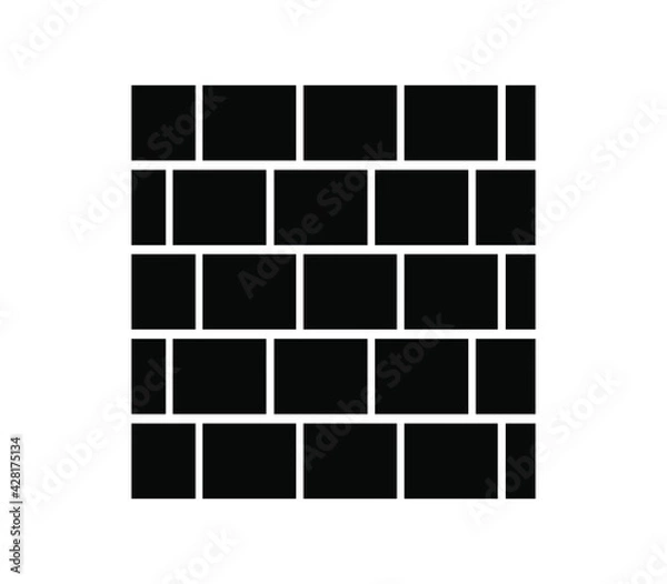 Fototapeta Wall icon