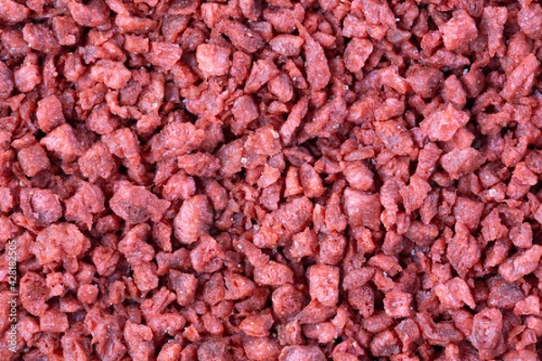 Fototapeta Close view of imitation bacon bits