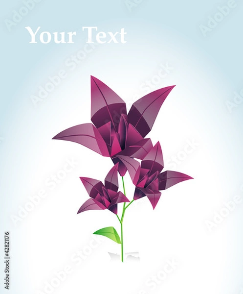 Fototapeta origami-flower