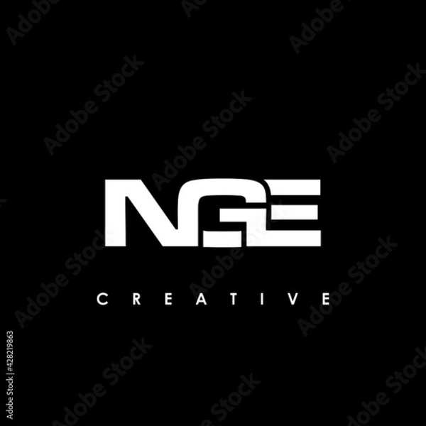 Obraz NGE Letter Initial Logo Design Template Vector Illustration