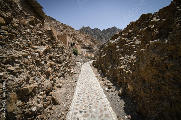 Obraz Village in UAE mountains
