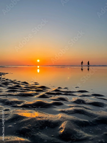 Fototapeta sunset on the beach