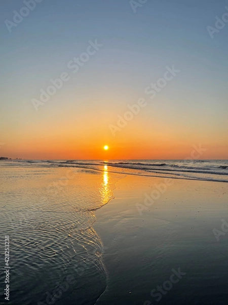 Fototapeta sunset over the sea