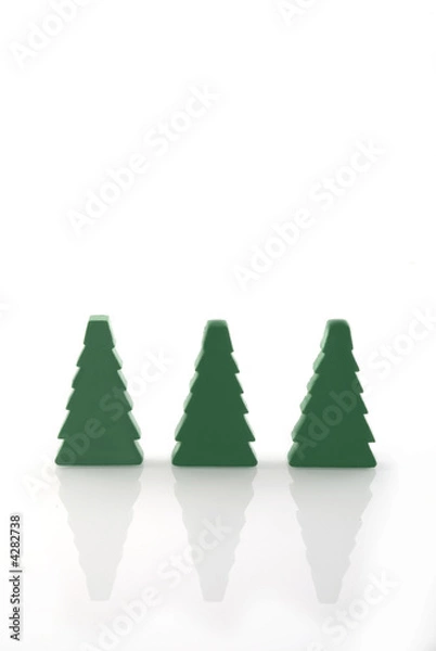 Obraz simple christmas trees