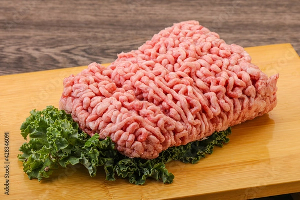 Obraz Raw pork minced meat for cooking