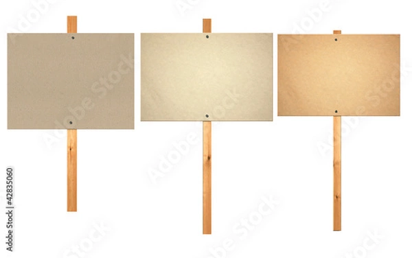 Fototapeta pusta tablica znak protestu