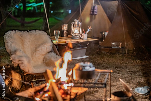 Obraz キャンプの夜