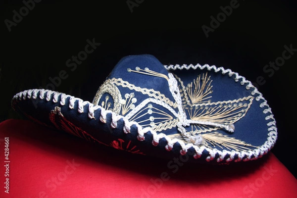 Fototapeta blue mexican sombrero 