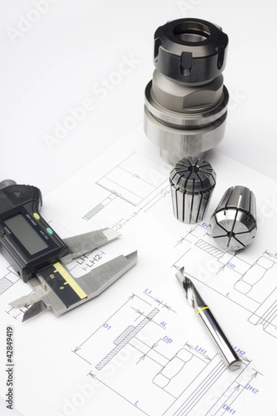 Obraz Measuring machining tools