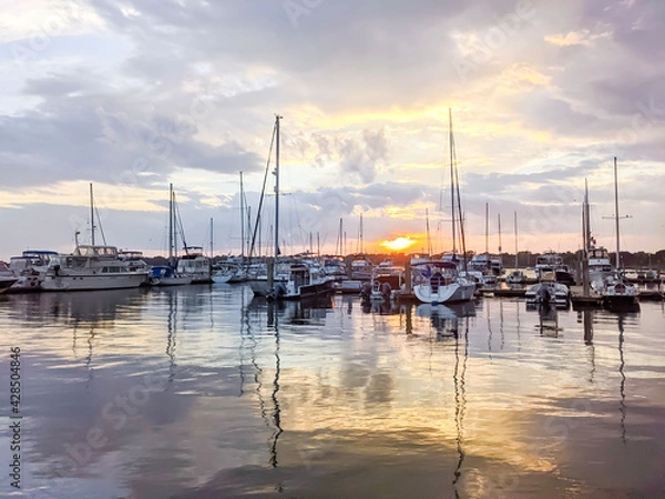Obraz Marina at Sunset