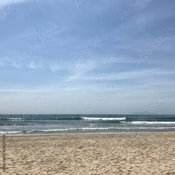 Obraz 맑은 하늘과 바닷가