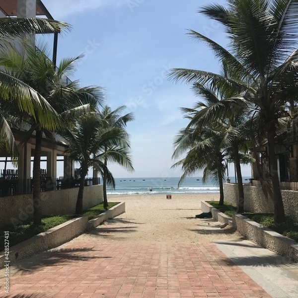 Obraz 맑은 하늘과 바닷가