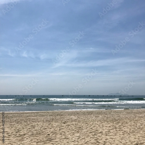 Obraz 맑은 하늘과 바닷가