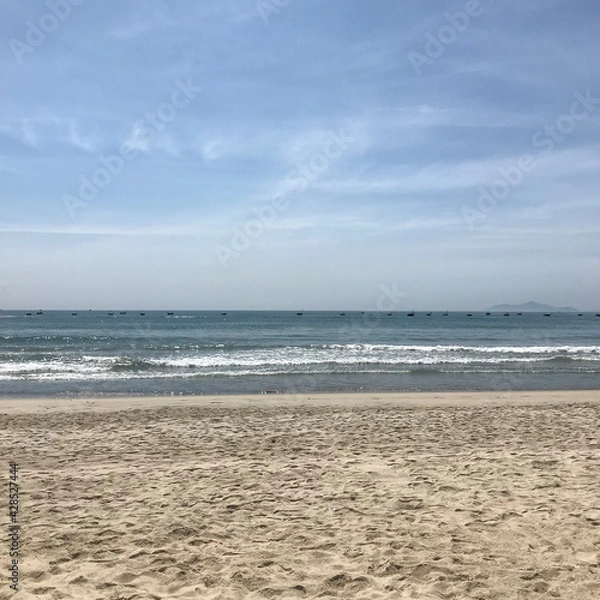 Obraz 맑은 하늘과 바닷가